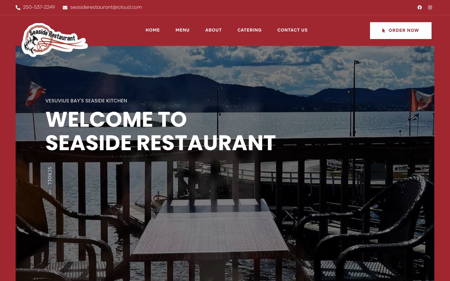 The current homepage